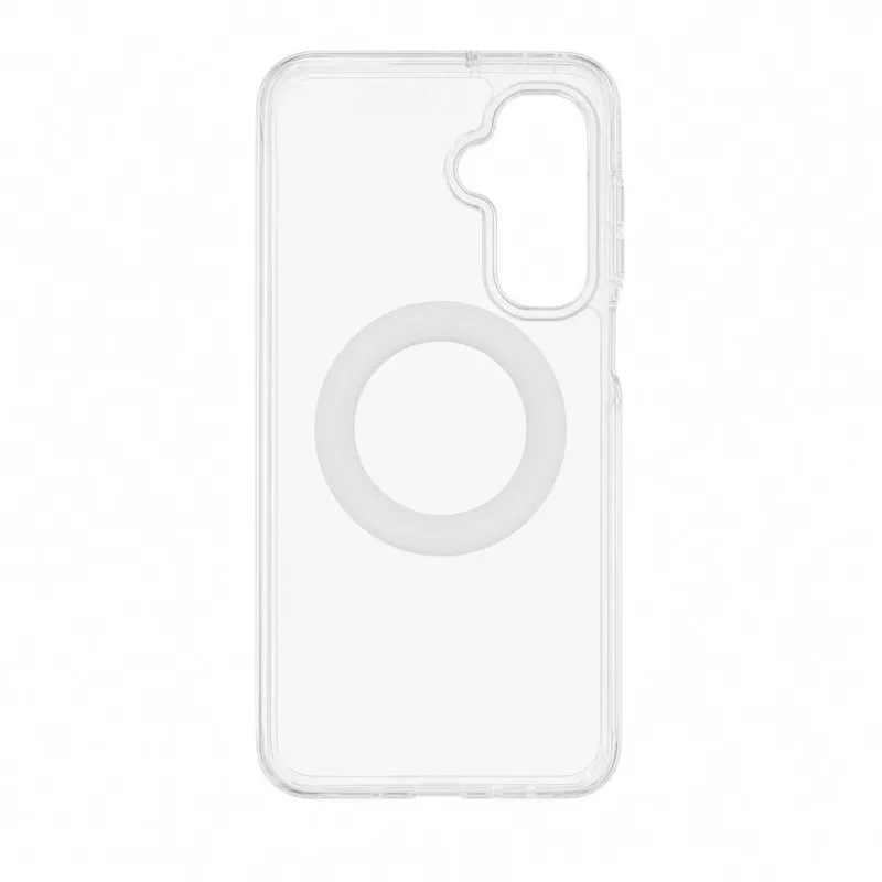 Evelatus Funda híbrida con MagSafe PC+TPU y soporte metálico 360 para Samsung Galaxy A17 4G / A17 5G, transparente