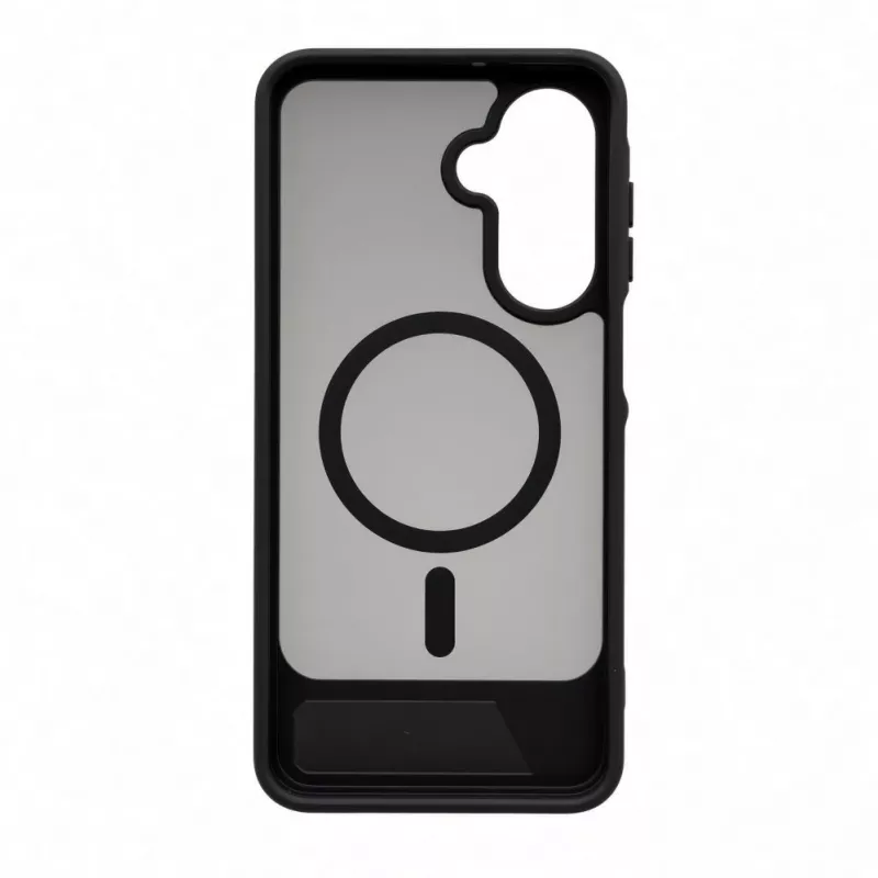 Evelatus Funda MagSafe engomada con soporte para Samsung Galaxy A17 4G / A17 5G Negra