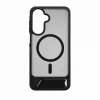 Evelatus Funda MagSafe engomada con soporte para Samsung Galaxy A17 4G / A17 5G Negra