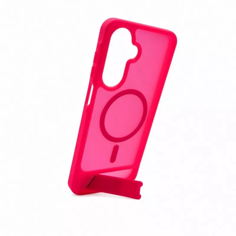 Evelatus Funda MagSafe engomada con soporte para Samsung Galaxy A17 4G / A17 5G, Rosa