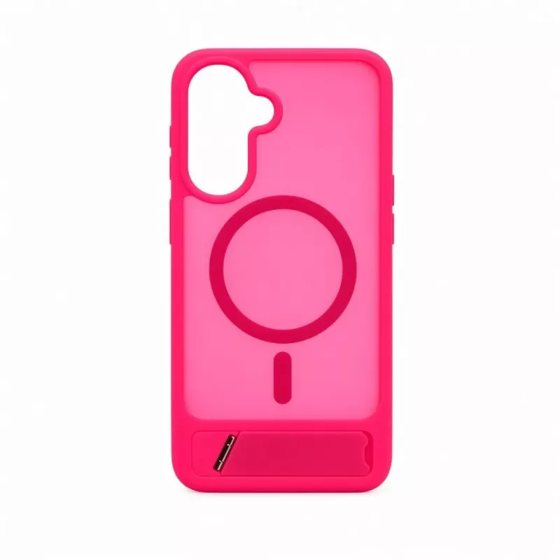 Evelatus Funda MagSafe engomada con soporte para Samsung Galaxy A17 4G / A17 5G, Rosa