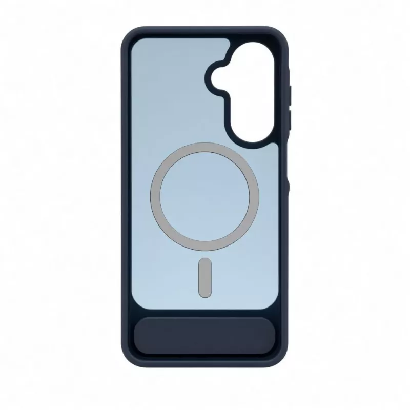 Evelatus Funda MagSafe de goma con soporte para Samsung Galaxy A17 4G / A17 5G, azul marino