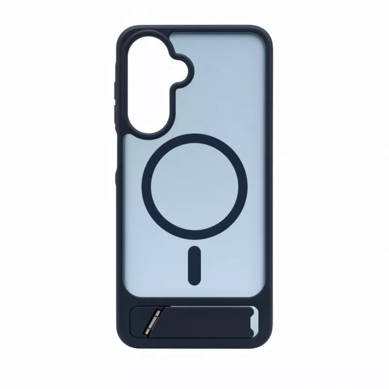 Evelatus Funda MagSafe de goma con soporte para Samsung Galaxy A17 4G / A17 5G, azul marino