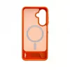 Evelatus Funda MagSafe de goma con soporte para Samsung Galaxy A17 4G / A17 5G, naranja