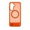 Evelatus Funda MagSafe de goma con soporte para Samsung Galaxy A17 4G / A17 5G, naranja