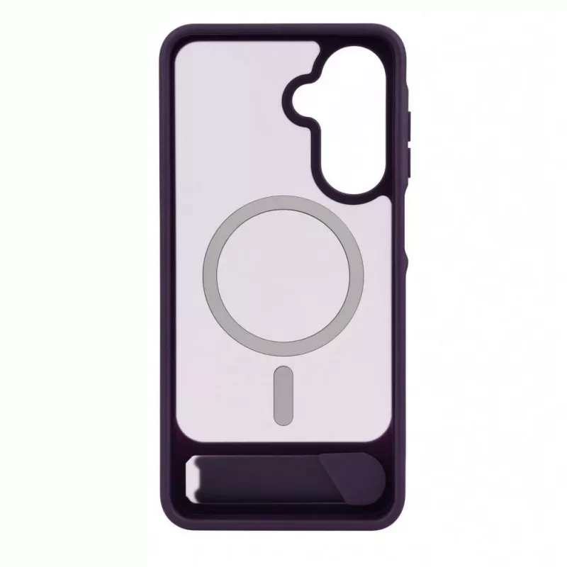 Evelatus Funda MagSafe engomada con soporte para Samsung Galaxy A17 4G / A17 5G Morada