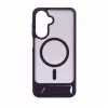 Evelatus Funda MagSafe engomada con soporte para Samsung Galaxy A17 4G / A17 5G Morada