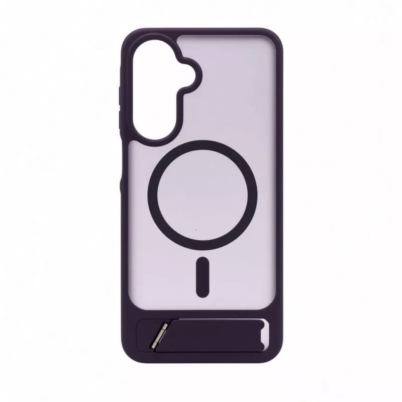 Evelatus Funda MagSafe engomada con soporte para Samsung Galaxy A17 4G / A17 5G Morada