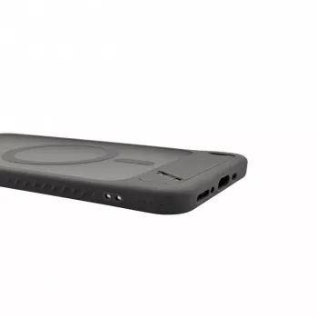 Evelatus Funda MagSafe engomada con soporte para Samsung Galaxy A17 4G / A17 5G Gris ahumado