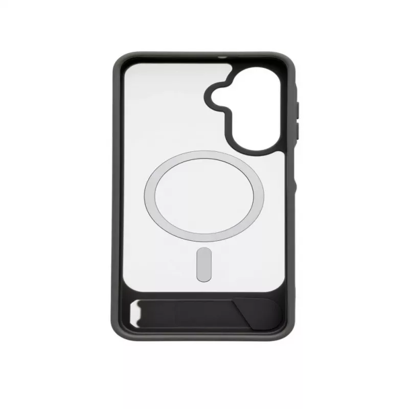 Evelatus Funda MagSafe engomada con soporte para Samsung Galaxy A17 4G / A17 5G Gris ahumado