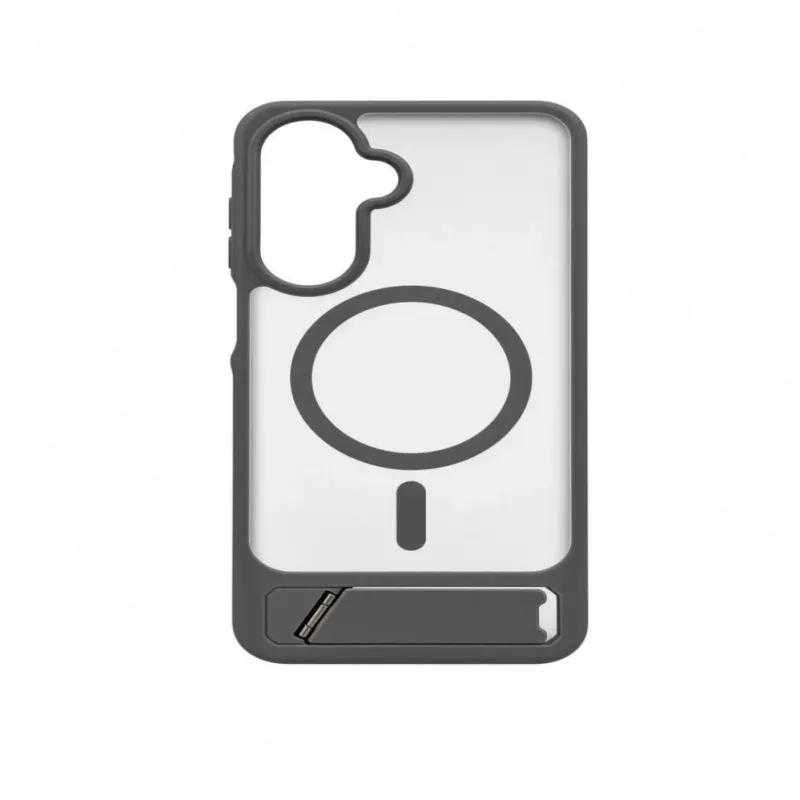 Evelatus Funda MagSafe engomada con soporte para Samsung Galaxy A17 4G / A17 5G Gris ahumado