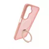 Funda protectora con MagSafe y soporte Evelatus para Samsung Galaxy A17 4G / A17 5G, anillo mate, rosa claro