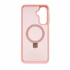 Funda protectora con MagSafe y soporte Evelatus para Samsung Galaxy A17 4G / A17 5G, anillo mate, rosa claro