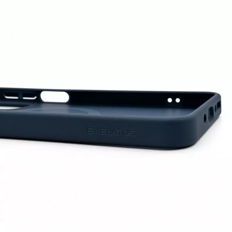 Evelatus Funda Shield con MagSafe y soporte para Samsung Galaxy A17 4G / A17 5G, azul marino mate
