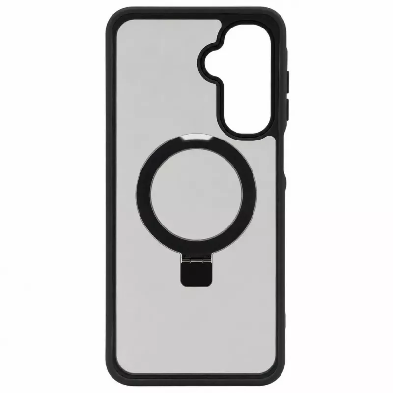 Evelatus Funda protectora con MagSafe y soporte para Samsung Galaxy A17 4G / A17 5G, anillo mate negro