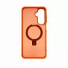 Evelatus Funda protectora con MagSafe y soporte para Samsung Galaxy A17 4G / A17 5G, anillo mate, naranja