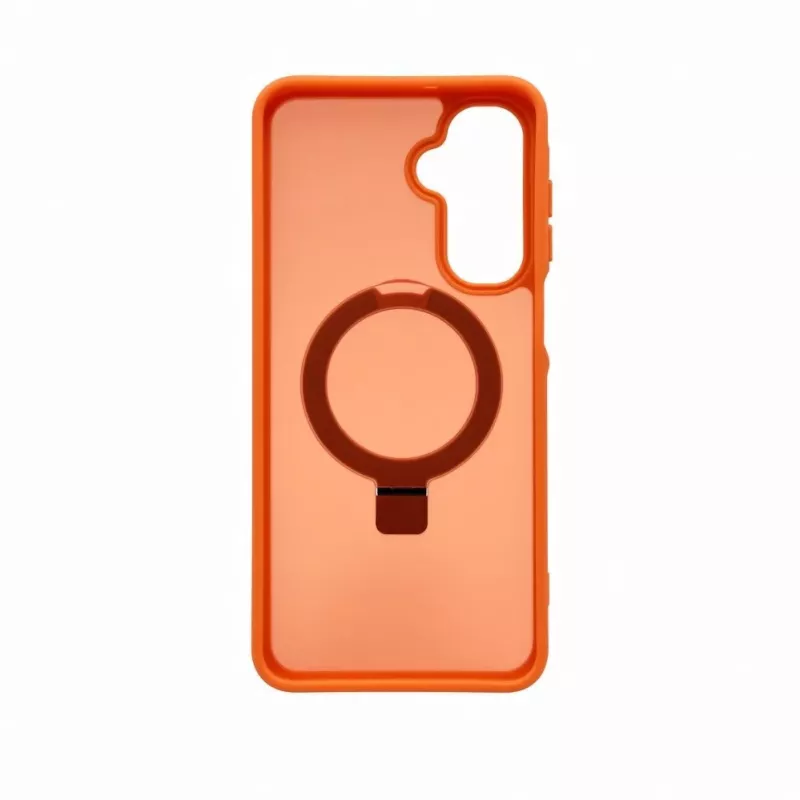 Evelatus Funda protectora con MagSafe y soporte para Samsung Galaxy A17 4G / A17 5G, anillo mate, naranja