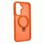 Evelatus Funda protectora con MagSafe y soporte para Samsung Galaxy A17 4G / A17 5G, anillo mate, naranja