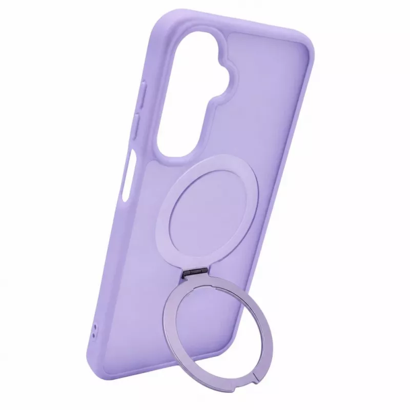 Evelatus Funda Shield con MagSafe y soporte para Samsung Galaxy A17 4G / A17 5G, anillo mate, lila lavanda