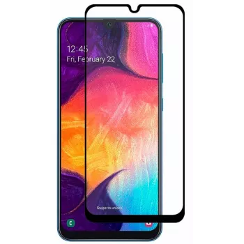 Evelatus Samsung Galaxy A20/A30s/A50/A50s 2.5D Full Cover Japan Glue Glass Anti-Static Protector de pantalla