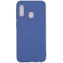 Funda de silicona nano Evelatus para Samsung Galaxy A20E, TPU Soft Touch, azul oscuro