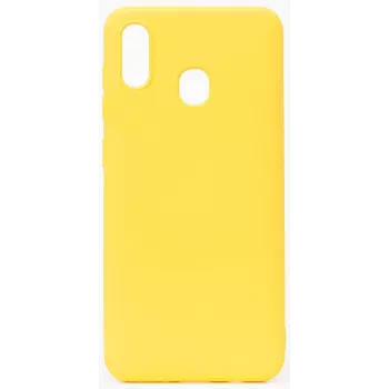 Evelatus Samsung Galaxy A20E Funda de Silicona Nano Soft Touch TPU Amarilla