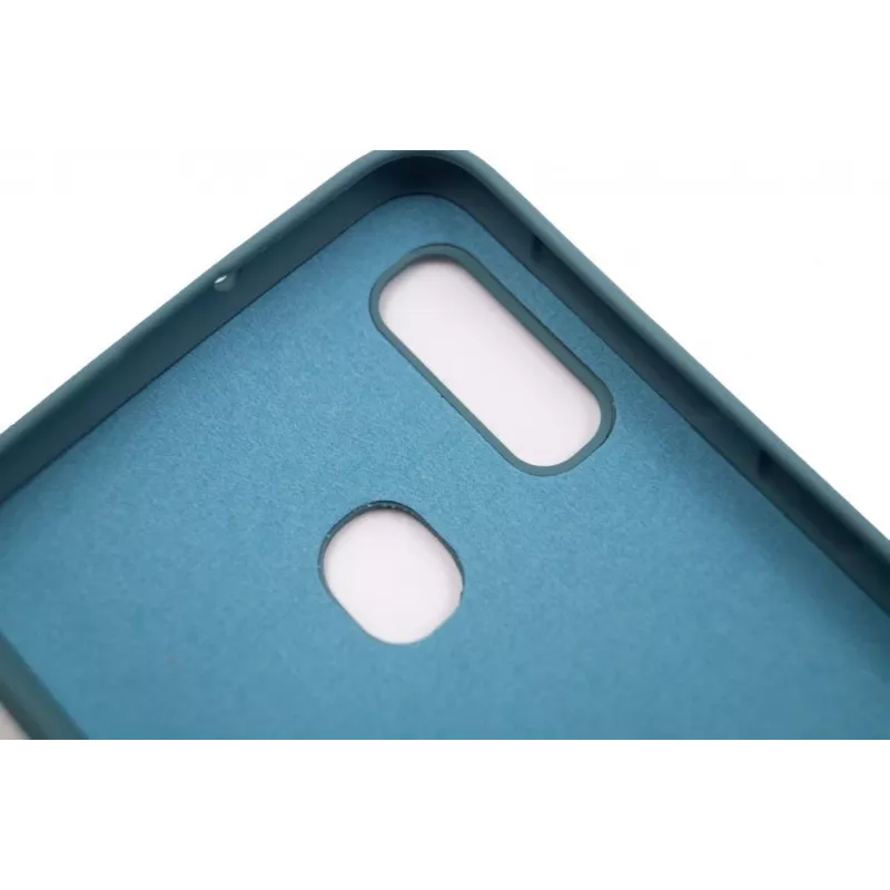 Evelatus funda de silicona Soft Touch con correa para Samsung Galaxy A20e azul