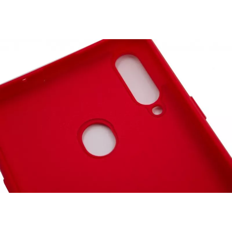 Evelatus Samsung Galaxy A20s Funda de silicona Nano Soft Touch TPU Rojo