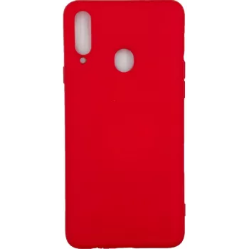 Evelatus Samsung Galaxy A20s Funda de silicona Nano Soft Touch TPU Rojo