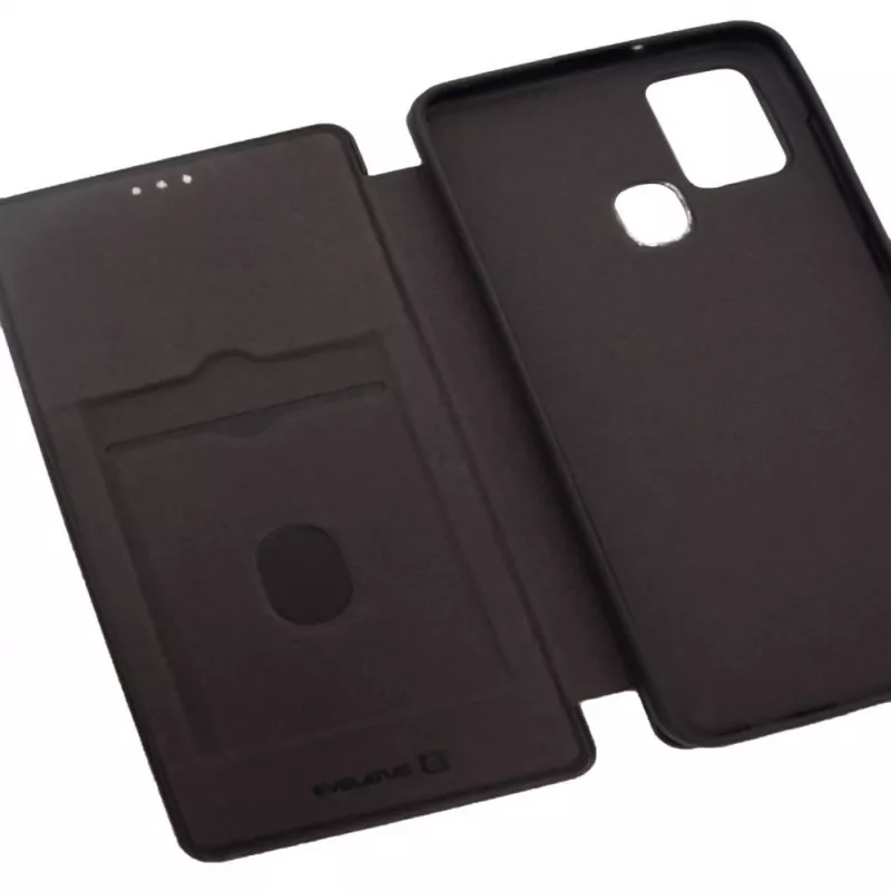 Evelatus Samsung Galaxy A21s funda tipo libro Negra