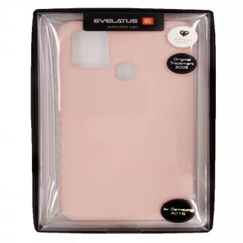 Evelatus Funda de silicona nano para Samsung Galaxy A21s Soft Touch TPU beige