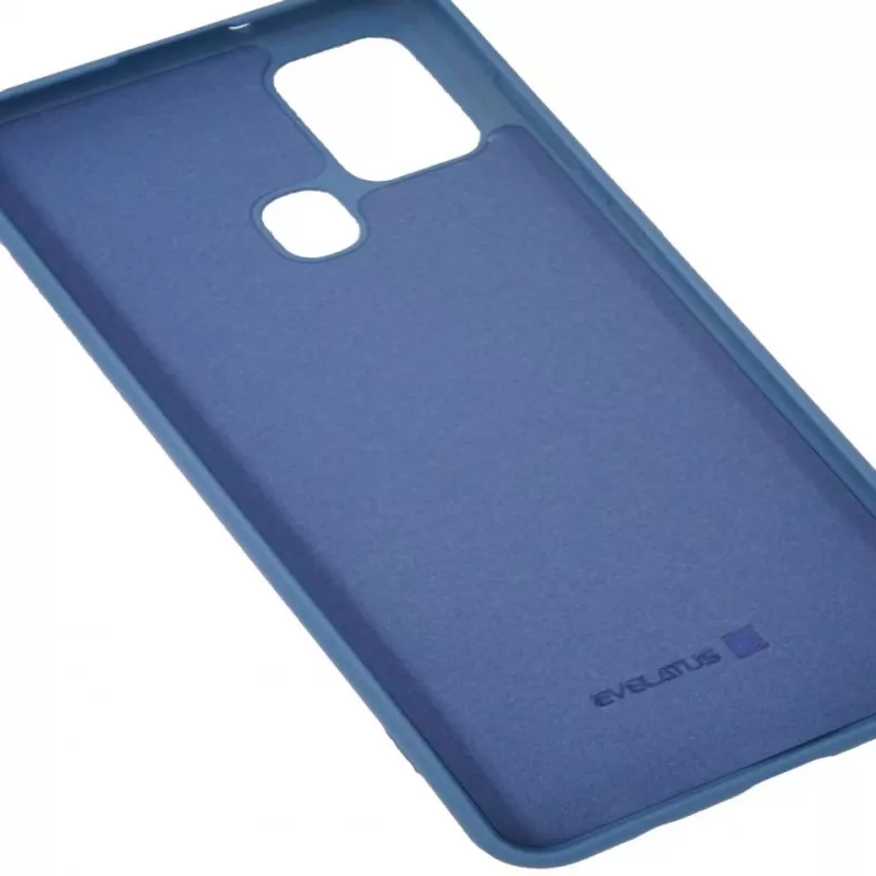 Evelatus funda de silicona nano para Samsung Galaxy A21s Soft Touch TPU azul