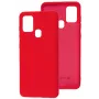 Funda de silicona Nano Soft Touch TPU Evelatus para Samsung Galaxy A21s Roja