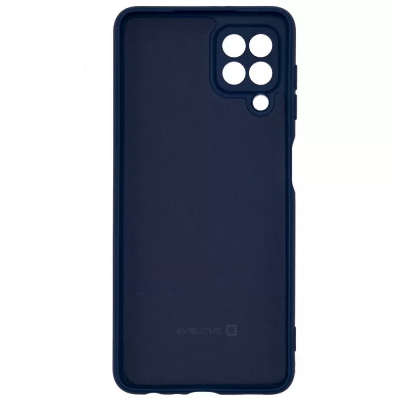 Evelatus Samsung Galaxy A22 4G Funda de Silicona Nano Soft Touch TPU Azul Marino