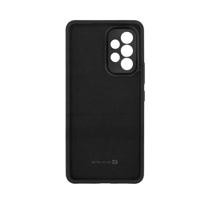Funda de silicona nano Evelatus Soft Touch TPU negra para Samsung Galaxy A23 4G / A23 5G