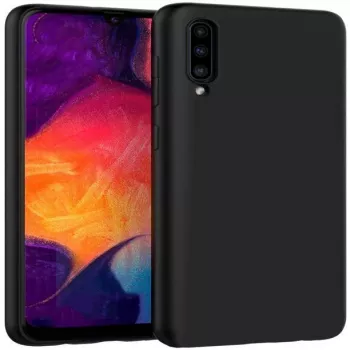 Evelatus Funda de silicona Nano Soft Touch TPU negra para Samsung Galaxy A30s/A50/A50s