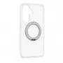 Funda híbrida con MagSafe Evelatus para Samsung Galaxy A37 / A36, PC+TPU, soporte metálico 360, transparente