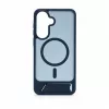 Evelatus Funda MagSafe de goma con soporte para Samsung Galaxy A37 / A36, azul marino