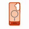 Evelatus Funda MagSafe de goma con soporte para Samsung Galaxy A37 / A36, naranja