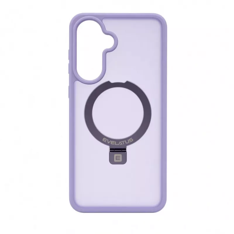 Evelatus Funda Shield con MagSafe y soporte para Samsung Galaxy A37 / A36, anillo mate, lavanda lila