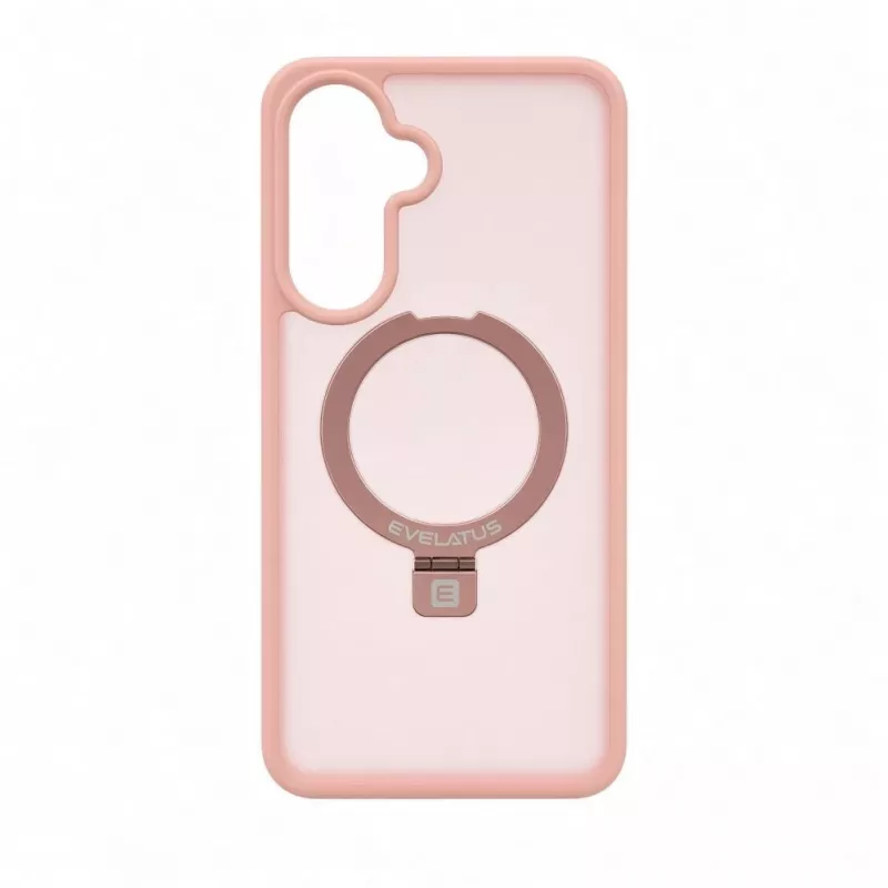 Evelatus Funda Shield para Samsung Galaxy A37 / A36 con MagSafe y soporte, Mate, Rosa claro