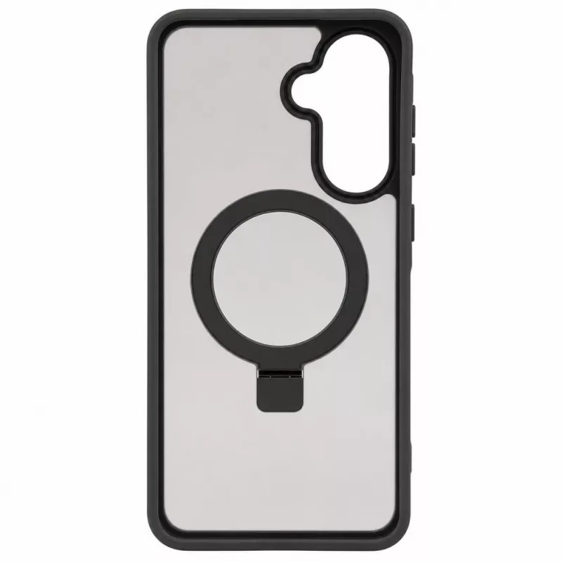 Evelatus Funda Shield con MagSafe y soporte para Samsung Galaxy A37 / A36, gris ahumado mate