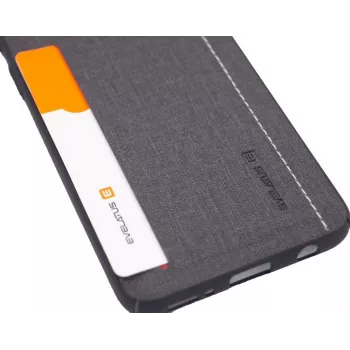 Evelatus Funda trasera de silicona para Samsung Galaxy A40 gris