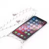 Evelatus Funda con cordón de rayas para Samsung Galaxy A40 blanco transparente