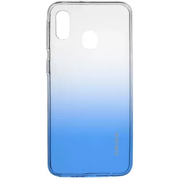 Evelatus Samsung Galaxy A40 Funda TPU degradada azul