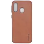 Evelatus Funda Trasera de Piel Kuton Brown para Samsung Galaxy A40