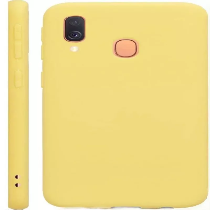 Evelatus Samsung Galaxy A40 Nano Silicone funda Soft Touch TPU amarilla