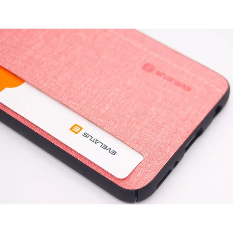 Evelatus Samsung Galaxy A40 Funda trasera de silicona rosa
