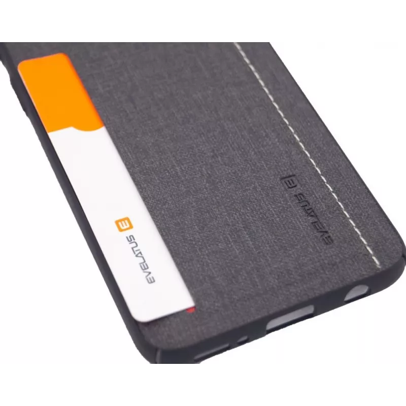 Evelatus Funda de silicona para Samsung Galaxy A40 Negro