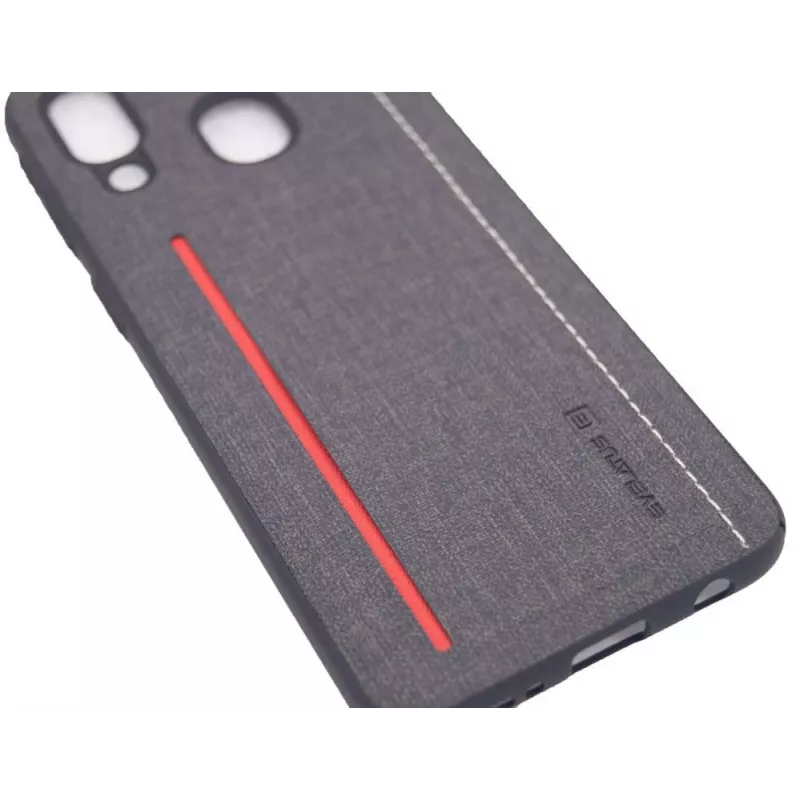 Evelatus Funda de silicona para Samsung Galaxy A40 Negro